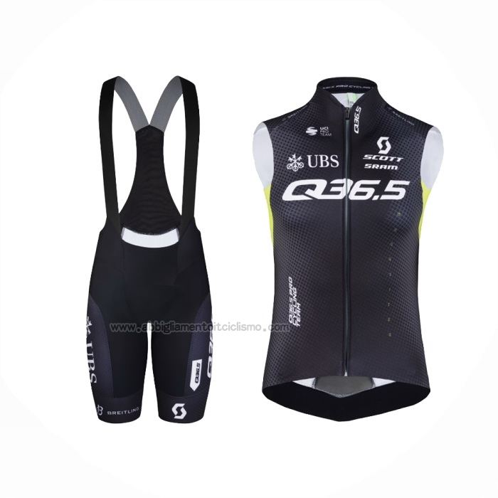 2024 Gilet Antivento Q36.5 Nero e Salopette